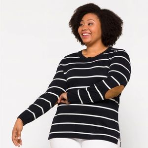 NWT Stitch Fix Market & Spruce Aubree Elbow Patch Pullover Size 3X
